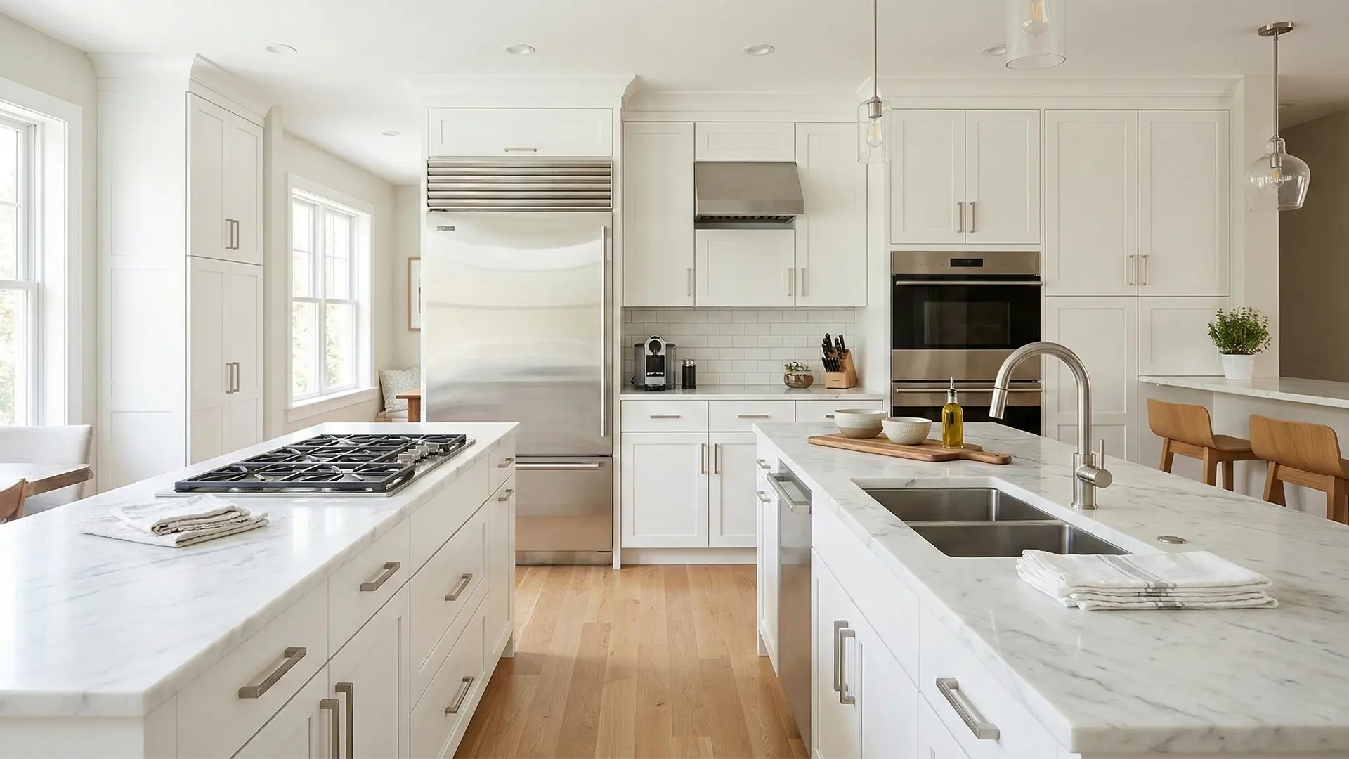 Sparkling clean modern kitchen