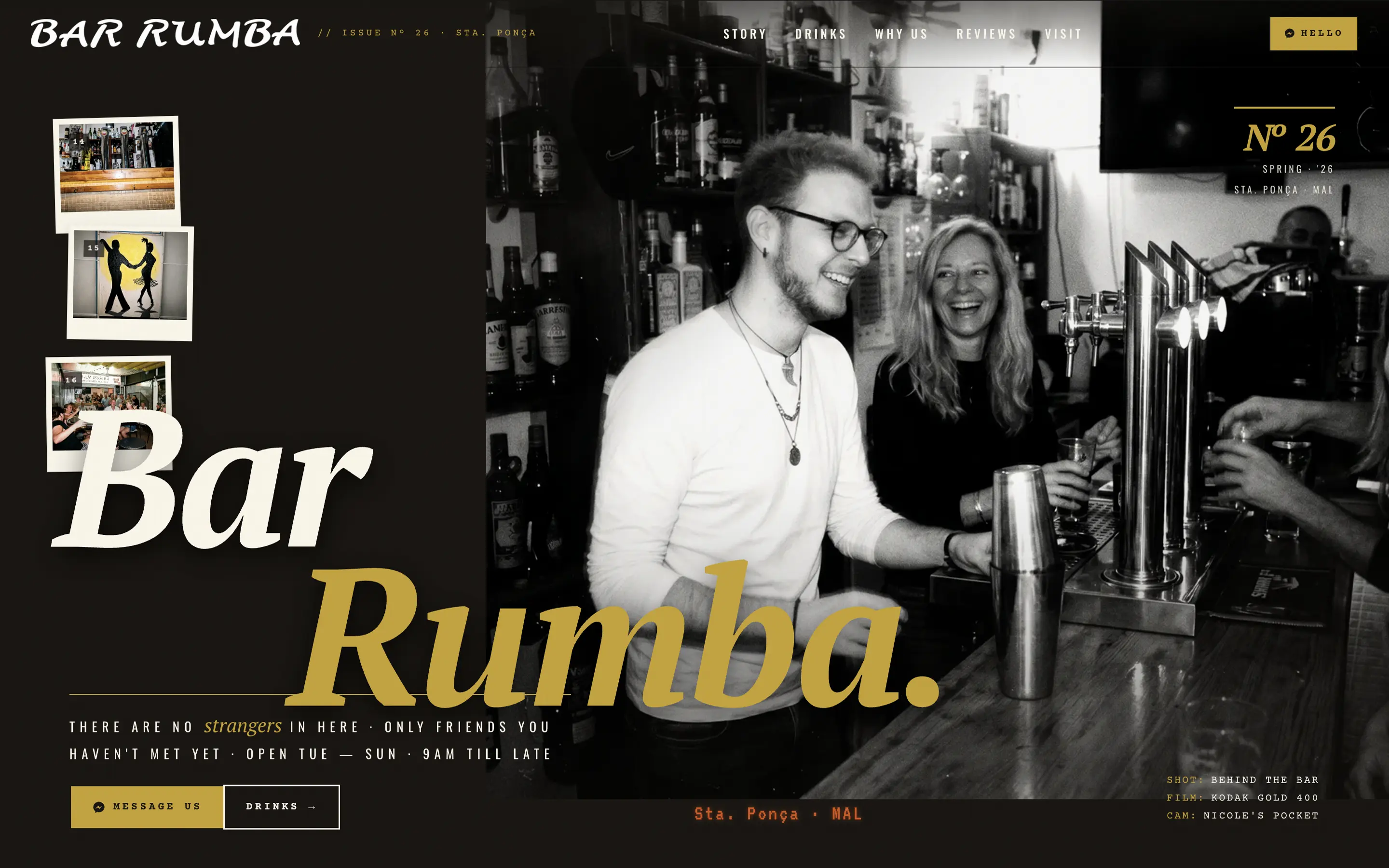 Bar Rumba website preview