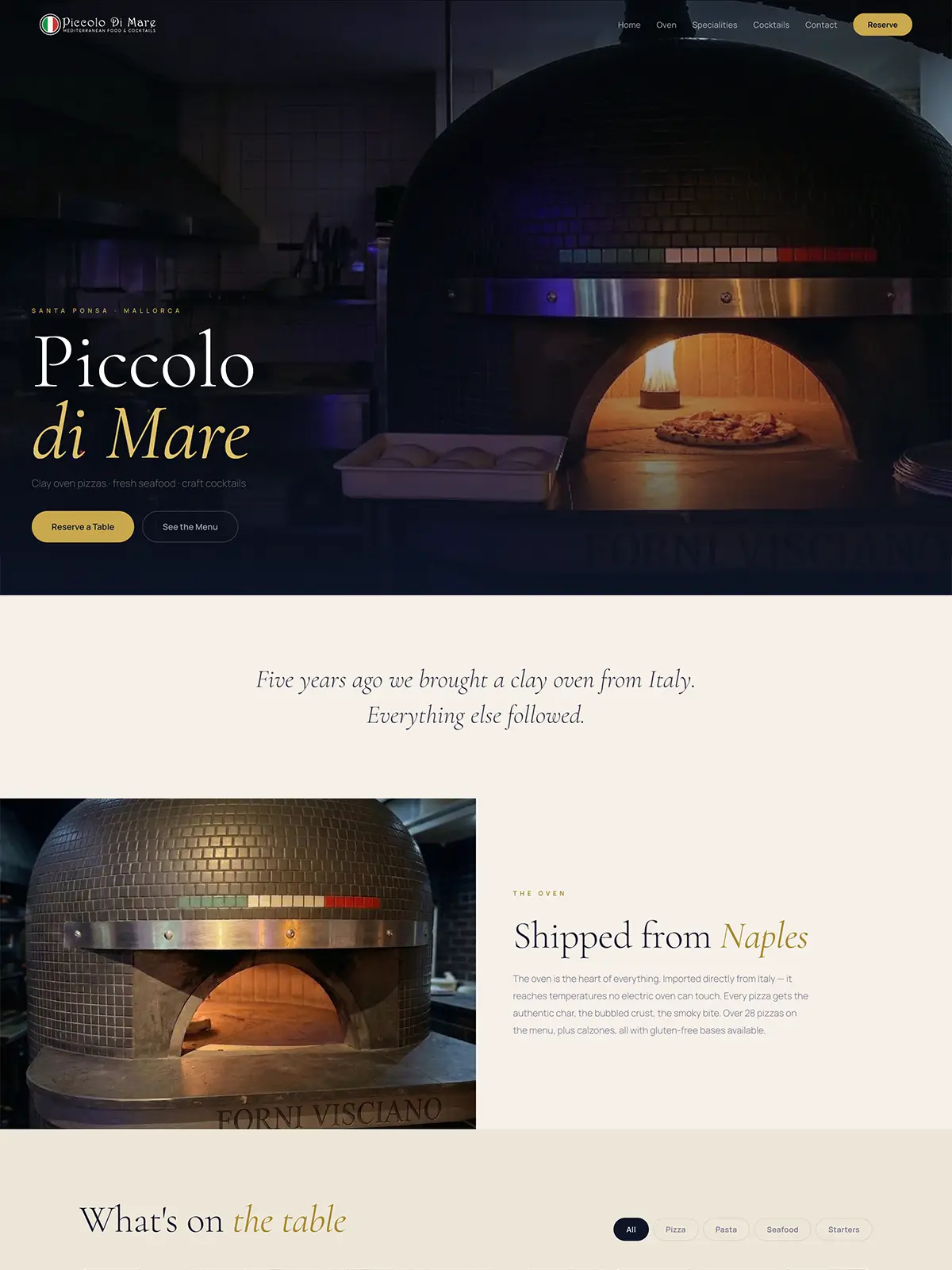 Piccolo di Mare website